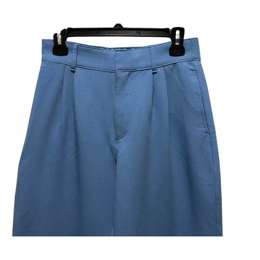 Abercrombie & Fitch Womens Blue Wide-Leg Trousers Size S - Picture 4 of 6
